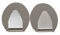 Håndklædekroge oval 2 stk. metal - Target